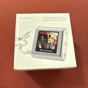 Brookstone PictureBook Mini Digital Photo Keychain 1.4" LCD Color Screen New‎